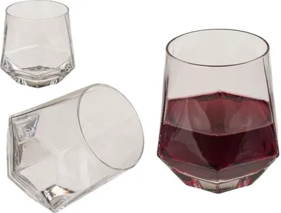 Produktbild von Diamant Weingläser Whiskeygläser 2er Set, Glas Diamond Männergeschenk Wein
