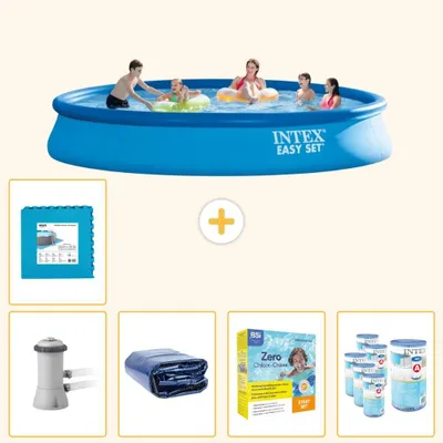 Productafbeelding van Easy Set Zwembad - Rond - 457x84 cm - 6-delig - SCB23