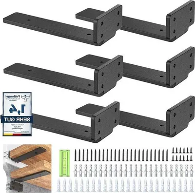 Obrázok produktu pre Sada oceľových držiakov na zásuvky, 20 cm nástenné držiaky pre vysoké zaťaženie do 75 kg