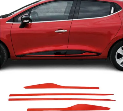 Image de Garniture Baguette de porte latérale pour Renault Clio 2012-2019 en inox rogue