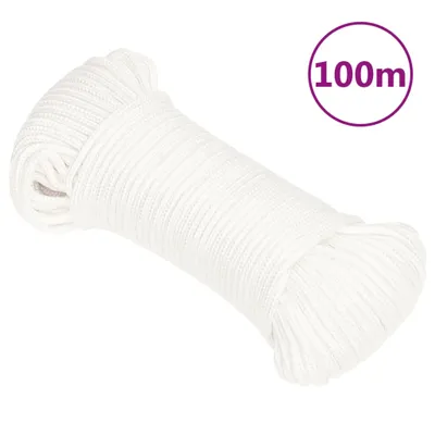 Immagine prodotto di vidaXL Corda per barca bianca 4 mm 100 m polipropilene