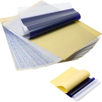 Produktbild von 30 Blatt Tattoo Thermo Transfer Papier Matrizenpapier 4 lagig MEHRWEG