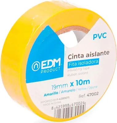 Produktbild von Edm Isolierband 19 X10 M Gelb Gelb One Size
