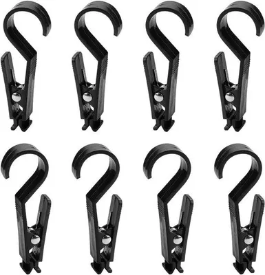Produktbild von Famanu Zeltplane Clips Set 8 Stück - Multifunktionale Campinghaken