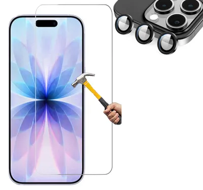 Produktbild von ino 2in1 Schutzglas + Kameraschutz Linse für iPhone 17Pro Panzerglas Lens Schutzfolie Panzerfolie Displayschutzglas 17 Pro Displayglas 9H Kameraglas