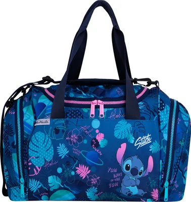Obrázok produktu pre Športová taška McNeill DISNEY STITCH, s priehradkou na mokré veci, priehradka na zips, 18 l