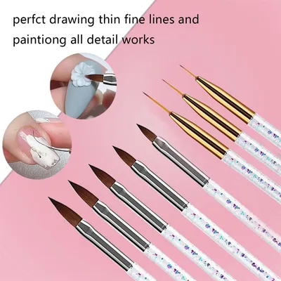 Produktbild von 31-teiliges Nagelpinsel-Stift-Set, Kunst-Liner, UV-Gel, Malerei, Acryl-Werkzeug