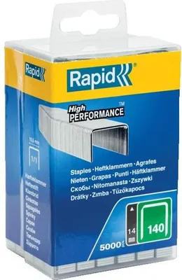 Produktbild von Flachdrahtklammern, Typ 140, 14 mm, 5000 Stück, verzinkter Stahl