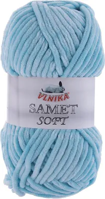 Produktbild von 100g Strickgarn Samet Soft Chenille-Strickgarn Samtwolle flauschig Farbwahl