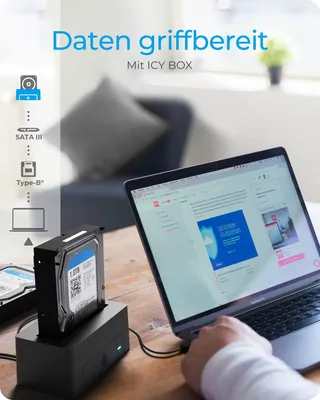 Produktbild von ICY BOX IB-1121-U3 DockingStation für 1x HDD/SSD
