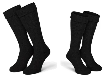 Produktbild von Black Snake Trachten Kniestrümpfe 1 Paar Zopfmuster Lederhose - 35/38 - Schwarz