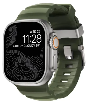Immagine prodotto di Cinturino per Apple Watch 49/46/45/44 mm, Nomad Rocky Point Band, verde scuro