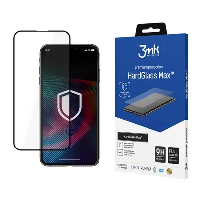 Obrázek produktu pro 3mk HardGlass Max - Tvrzené sklo pro iPhone 14 (černé)