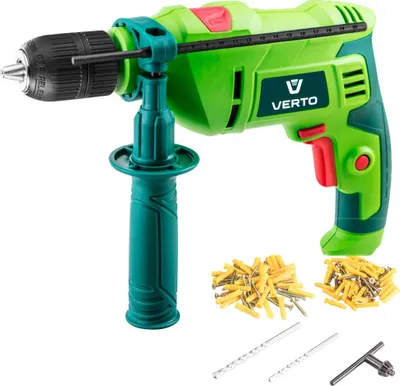 Produktbild von Verto 50G528, Schlagschrauber, Pistolengriff, Schnellwechselfutter, Schwarz, Grün, Rot, 3000 RPM, 48000 IPM