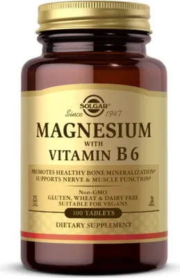 Productafbeelding van Solgar Dietary supplements Magnesium With Vitamin B6, BI5873