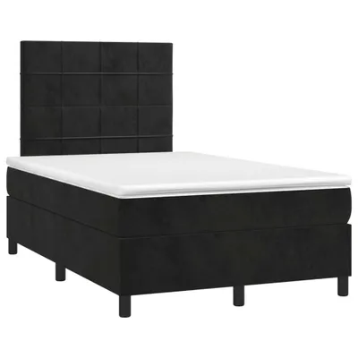 Immagine prodotto di vidaXL Letto a molle con materasso nero 120x190 cm in velluto