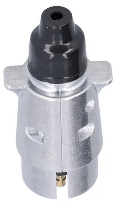 Obrázok produktu pre 7-pólová elektrická zástrčka prívesu, rozhranie pre nákladné vozidlá, zásuvka napájacieho kábla pre obytné vozidlá, vodotesná, 12 V DC, strieborná farba, pre európske vozidlá