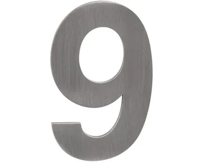 Obrázok produktu pre Samolepka číslo "9" nerez 50x1,5 mm