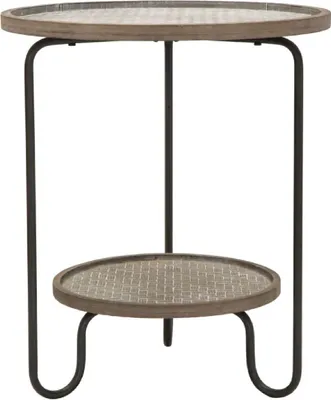 Produktbild von Mauro Ferretti Beistelltisch Arex Ø 48x54,5 cm schwarz braun