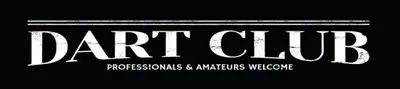 Produktbild von vianmo Blechschild 10x46 cm Dart Club welcome schwarzes