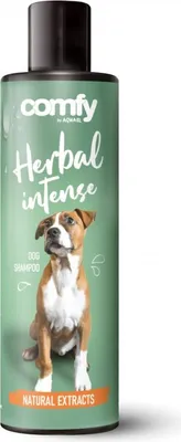 Produktbild von Comfy Hundeshampoo Herbal Intense 250 ml – beruhigende Pflege mit Neemöl & Thymian, ideal für empfindliche Haut und Juckreiz