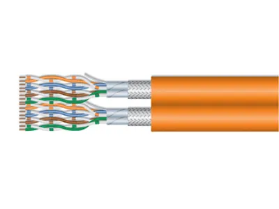 Image de Câble d'installation Cat7 187332 S/FTP Duplex ECA, 1 000,00 m, orange, LSZH