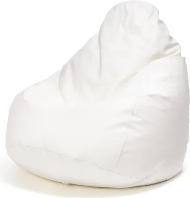 Obrázek produktu pro Ecopuf Fuzzy, sedací vak, sedací vak z umìlé kùže, 80x110, Bílá E1, 80x110
