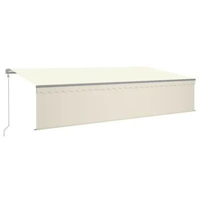 Produktbild von Markise Automatisch mit Rollo LED Windsensor 6x3 m Creme