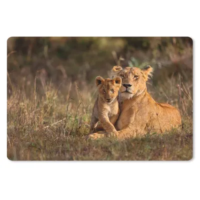 Produktbild von MuchoWow® Schreibtischunterlage Wildtiere - Licht - Porträt 60x40 cm - XXL Mauspad - Großes Mauspad