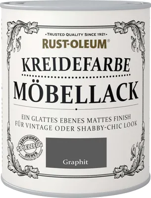 Produktbild von Rust-Oleum Kreidefarbe Möbellack 750 ml graphit