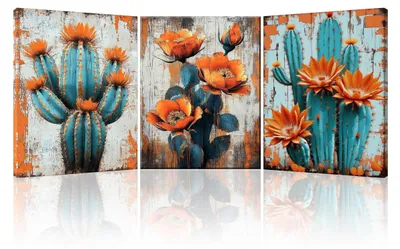 Immagine prodotto di Omgoods - Set di 3 quadri decorativi in tela con immagini naturalistiche