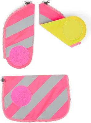 Produktbild von Ergobag Cubo Sicherheitsset mit Reflektorstreifen Pink