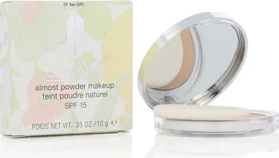Produktbild von Clinique Almost Powder Makeup SPF 15, Kompaktes Gehäuse, Pulver, Universal, Feuchtigkeitsspendend, Schutz, Messe, Fair