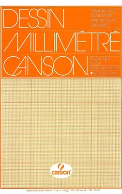 Immagine prodotto di Blocco di carta millimetrata CANSON, DIN A3, 90 g/m²