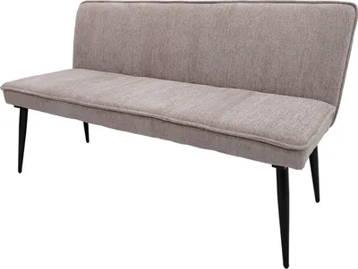 Produktbild von Sitzbank Mesilla, gepolstert, modernes Retro-Design, Chenille-Optik, 140 cm breit