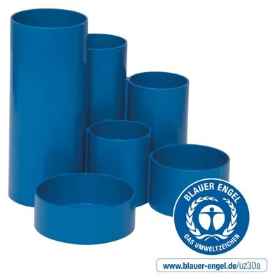 Produktbild von MAUL Stifteköcher MAULtubo Recycling Kunststoff 15.3 x 15.2 x 12.6 cm blau