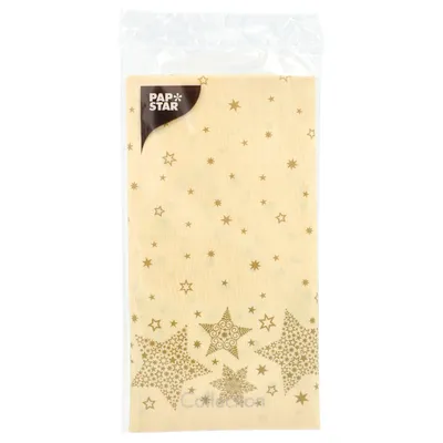 Obrázok produktu pre Papstar Tischdecke creme Christmas Shine 120 x 180cm 88668