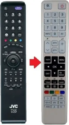 Produktbild von Ersatz Fernbedienung passend für JVC LT-42S90BK | LT-42S90BU