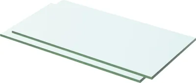 Produktbild von The Living Store Regalböden 2 Stk. Glas Transparent 50 x 20 cm