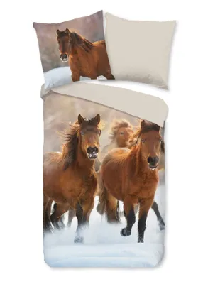 Immagine prodotto di Set di biancheria da letto in flanella Good Morning Ponies Colore Multi Dimensioni 135x200+80x80