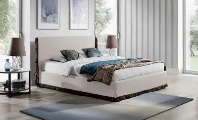 Produktbild von Polsterbett Betten Bett Polster Leder Designer Hotel Doppel Luxus Landhaus Neu