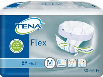 Produktbild von TENA flex Plus Medium blau, 30 St