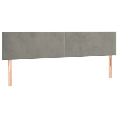 Produktbild von VidaXL 345858, Hellgrau, Polyester, Holz, 2000 mm, 78 cm, 88 cm, 50 mm