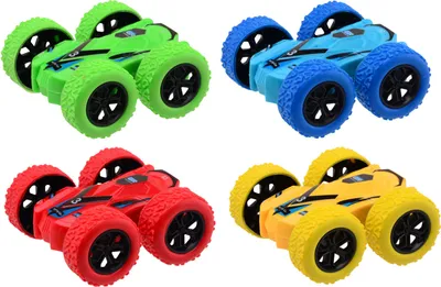 Produktbild von Johntoy Flip-Over-Reibungsauto, Farbe, 8,5 cm