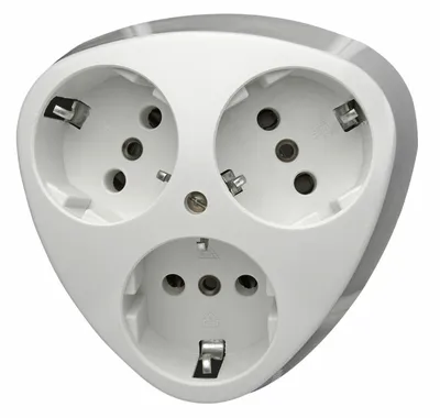 Produktbild von Kopp 100502000, Typ F, CEE 7/4, Weiß, Duroplast, IP20, 250 V