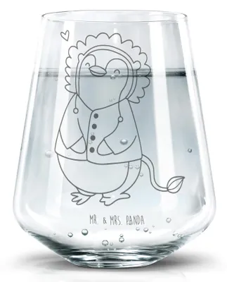 Produktbild von Mr. & Mrs. Panda Glas Löwe Astrologie - Transparent - Geschenk, Sternzeichen, Trinkglas, Tumbler, Geburtstagsgeschenk, Wasserglas, Dekoglas, Tierkreiszeichen