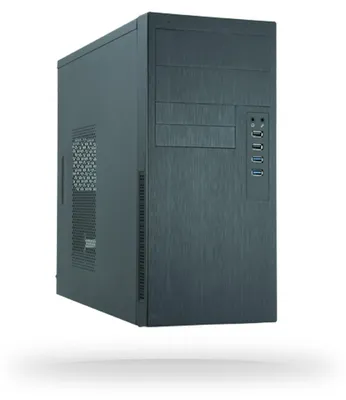 Produktbild von Chieftec HO-11B Tower-Gehäuse micro-ATX mit 350-W-Netzteil Schwarz