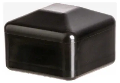 Produktbild von Zaunpfahlkappe 20x20 mm 10 Stück Schwarz quadratisch