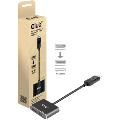Obrázek produktu pro CLUB3D MST hub DisplayPort 1.4 na DisplayPort + HDMI 4K60Hz M/F