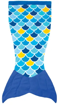Produktbild von Cuddle Tails Meerjungfrauendecke WAVE BLUE (blau) S